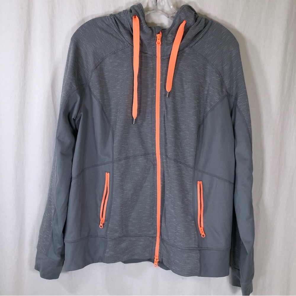 Zella Zipper Front Hoody Active Top Sz Lg
